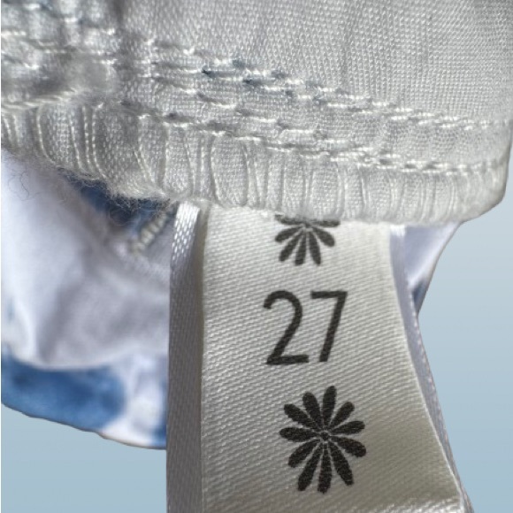 Mumu Blue Tie-Dye Women's Shorts 27 - Picture 4 of 6